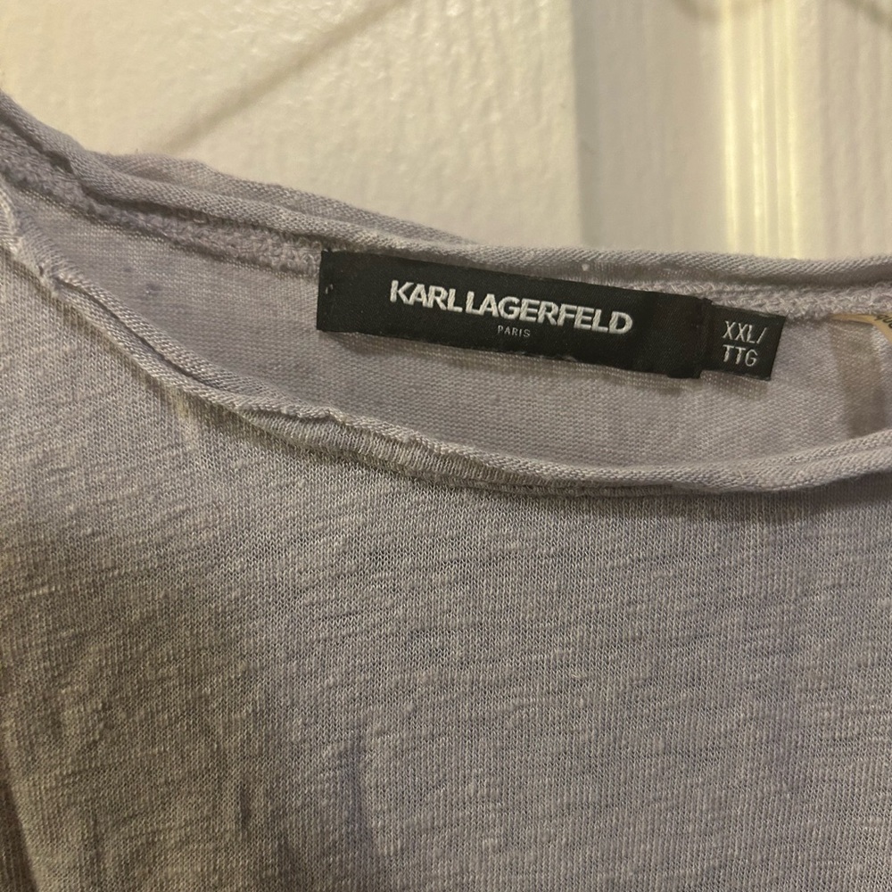 Karl Laggerleld distress tshirt style in XXL
